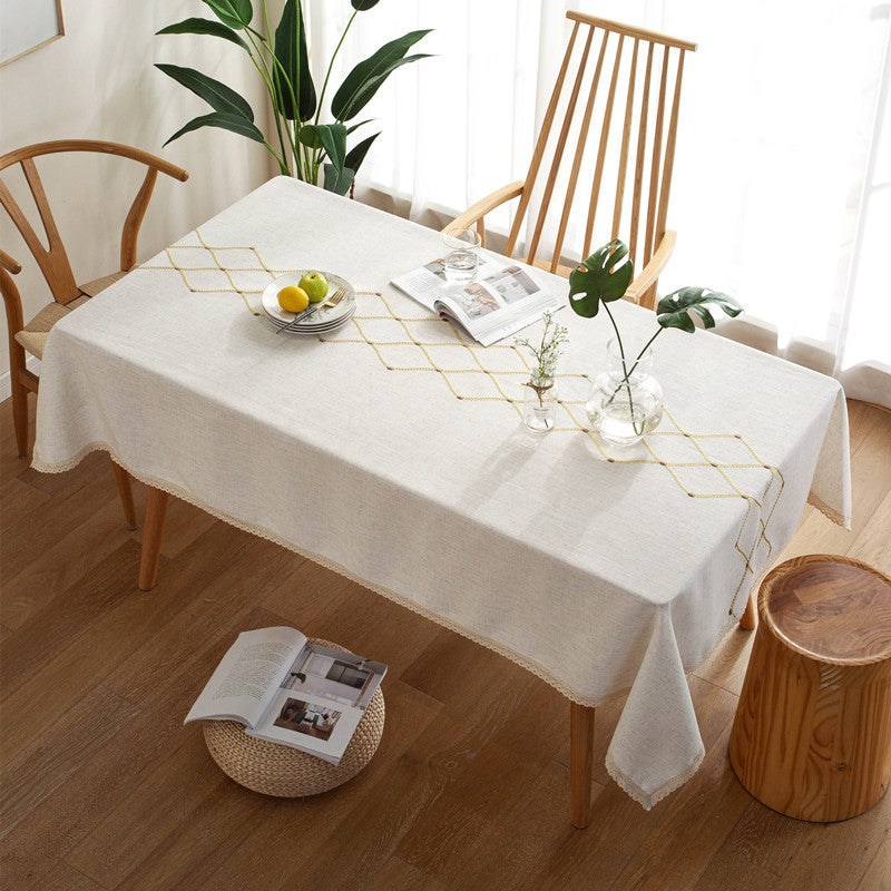 Elegant Geometric Table Cover