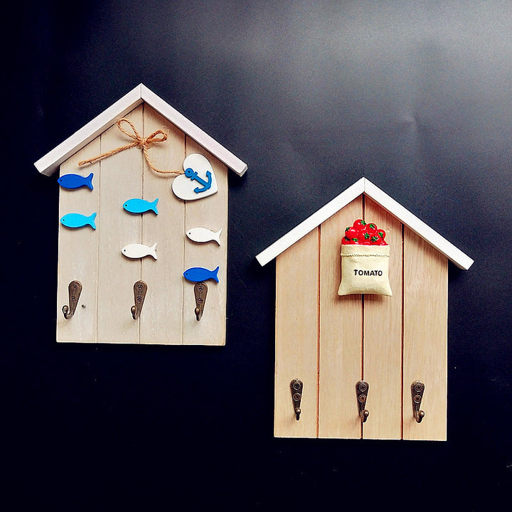 Rustic Decorative Wall Hook Organizer
