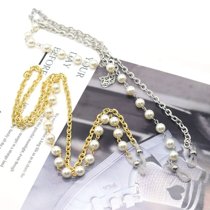 Elegant Pearl-Decorated Eyewear Chain Kalsten