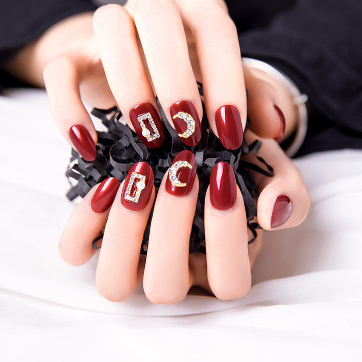 Elegant Decorative Press-On Nail Tips Kalsten