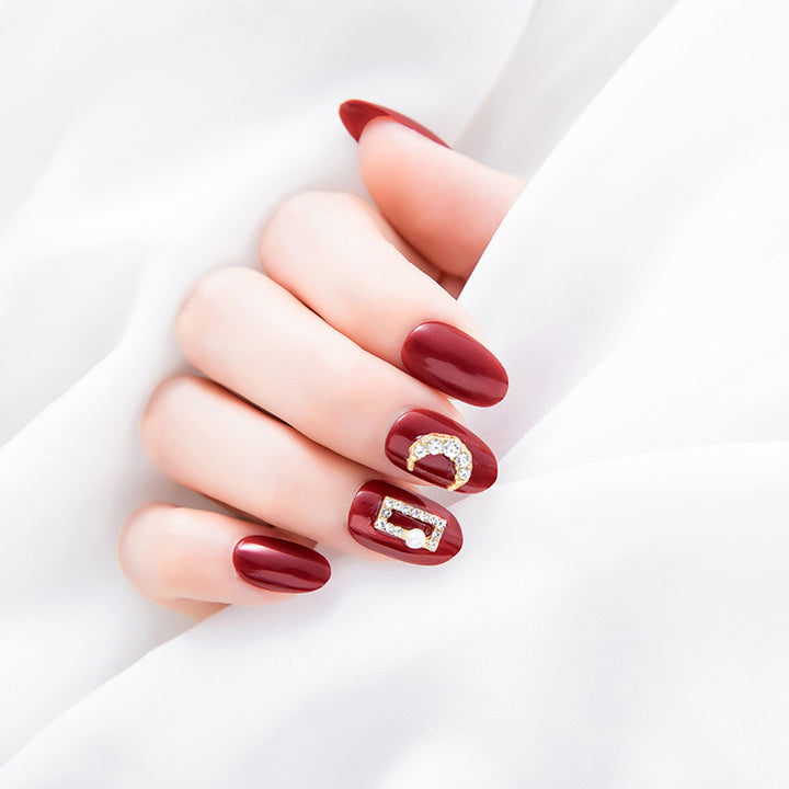 Elegant Decorative Press-On Nail Tips Kalsten