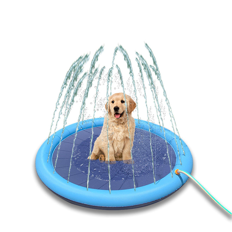 Dog Splash Pool with Integrated Sprinkler System Kalsten