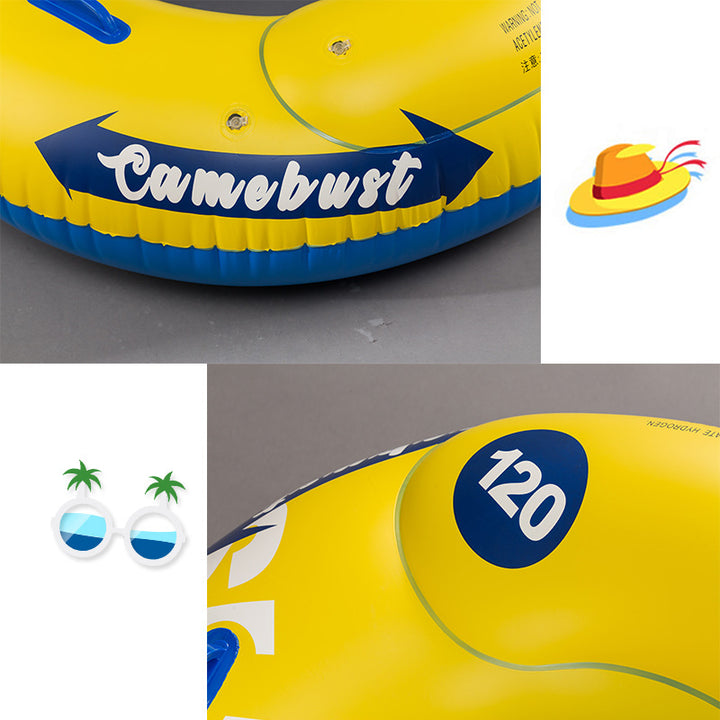 Unisex Inflatable Swimming Ring with Practical Handles Kalsten