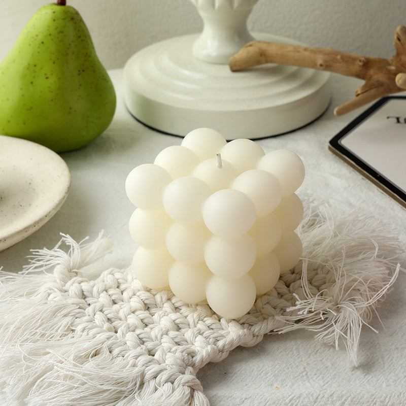 Decorative Realistic Lemon-Shaped Scented Soy Candle with Cotton Wick