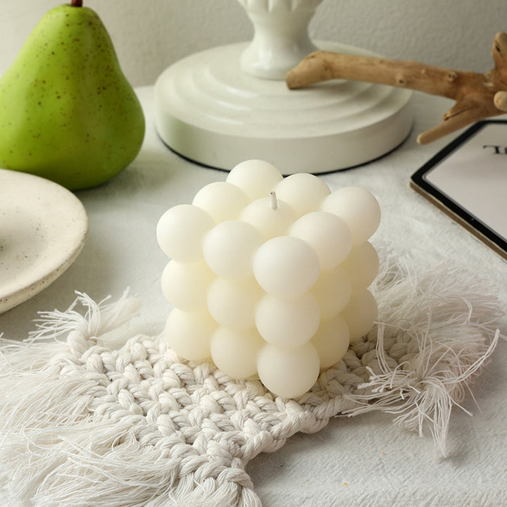 Decorative Realistic Lemon-Shaped Scented Soy Candle with Cotton Wick