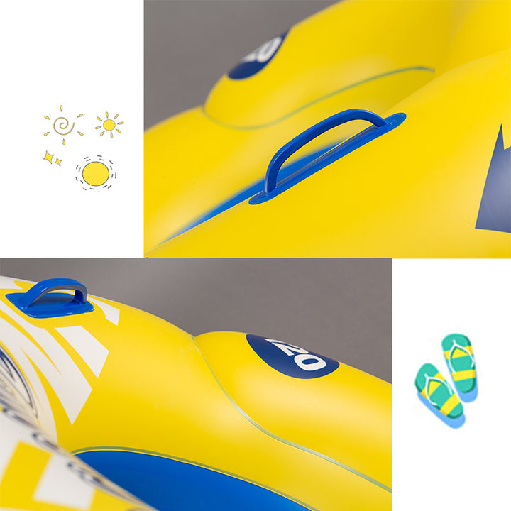 Unisex Inflatable Swimming Ring with Practical Handles Kalsten