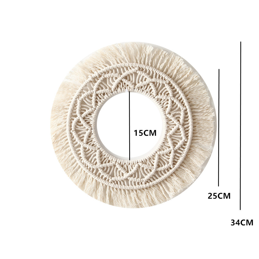 Bohemian Macrame Wall Mirror Kalsten