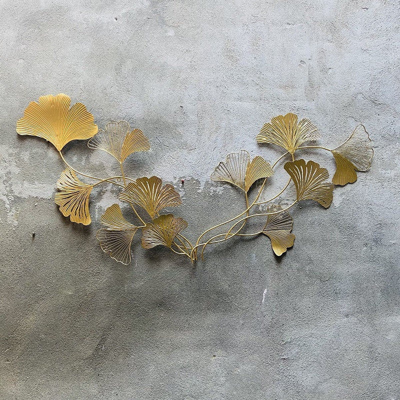 Decorative Ginkgo Leaf Wall Sculpture Kalsten