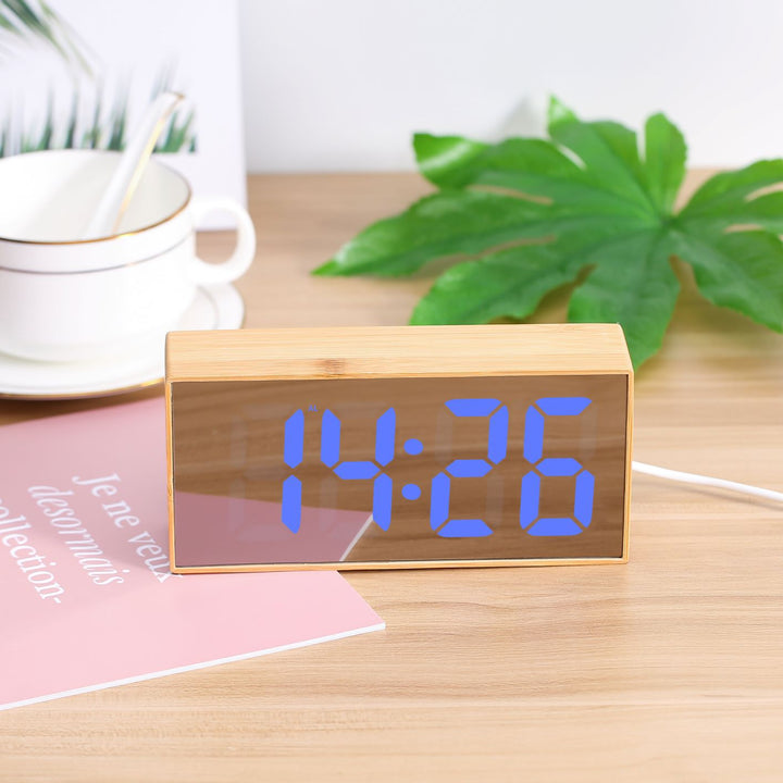 Digital Wooden Alarm Clock Kalsten