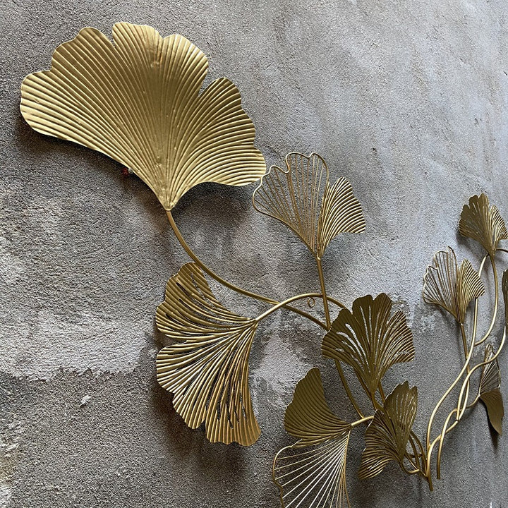 Decorative Ginkgo Leaf Wall Sculpture Kalsten
