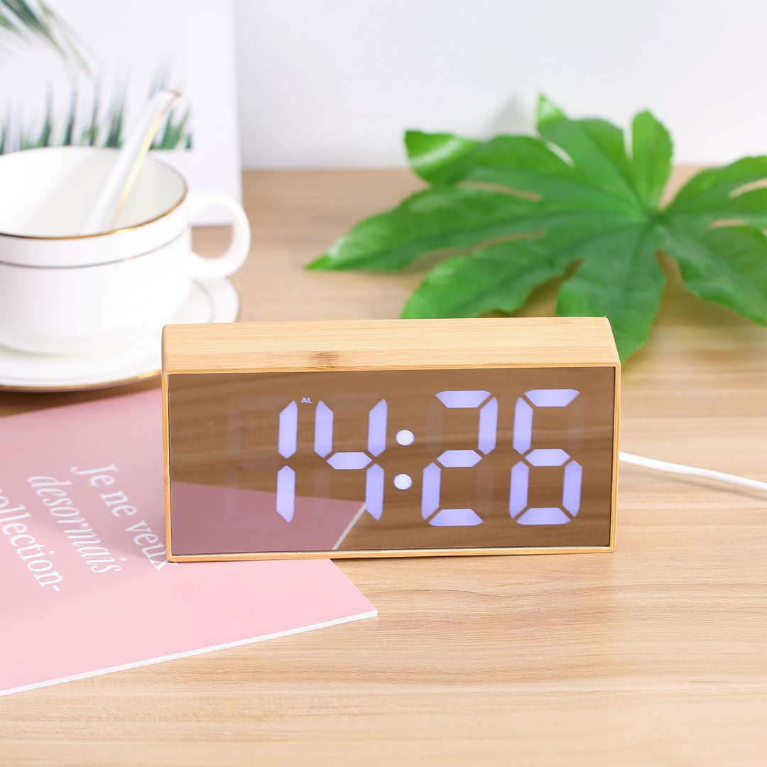 Digital Wooden Alarm Clock Kalsten