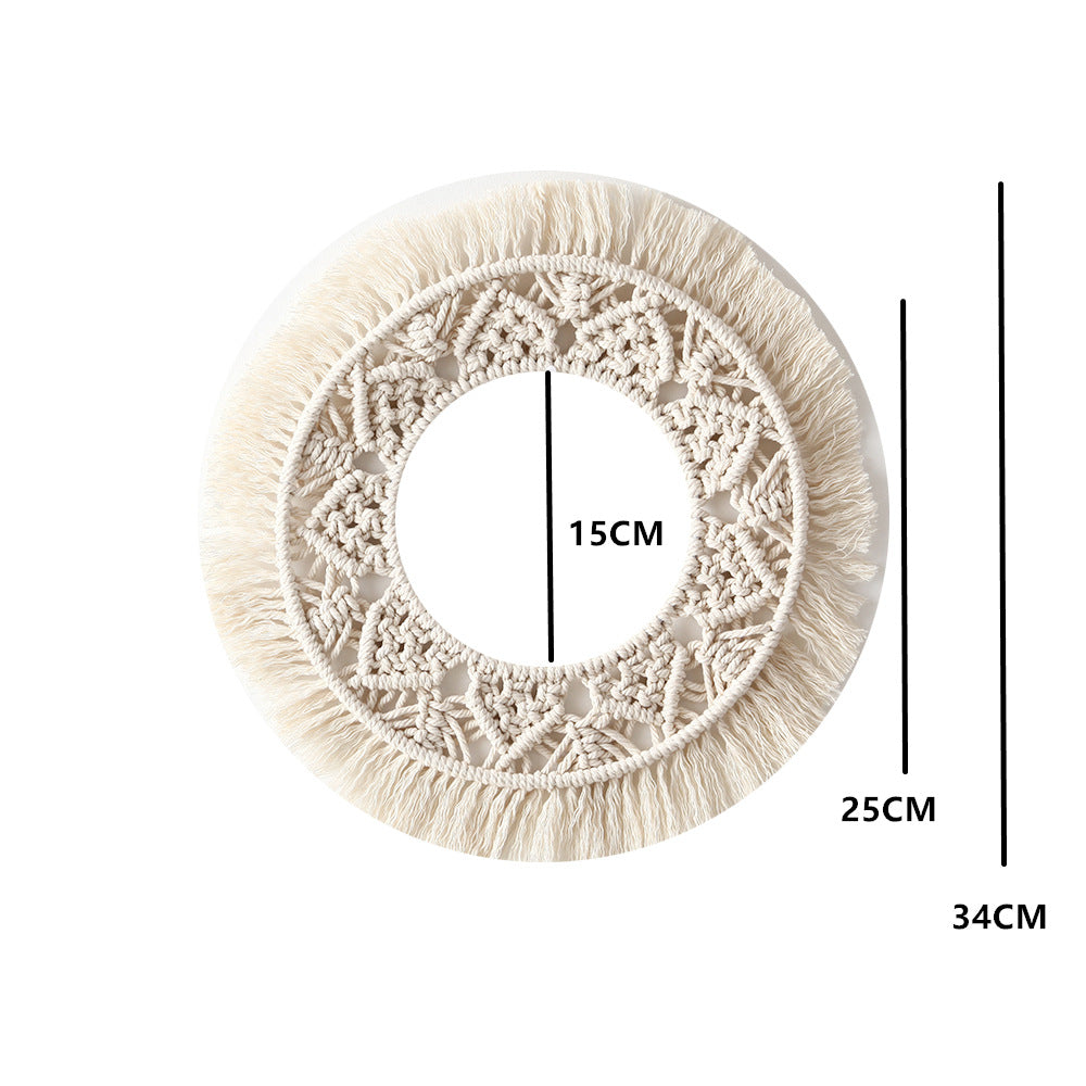 Bohemian Macrame Wall Mirror Kalsten