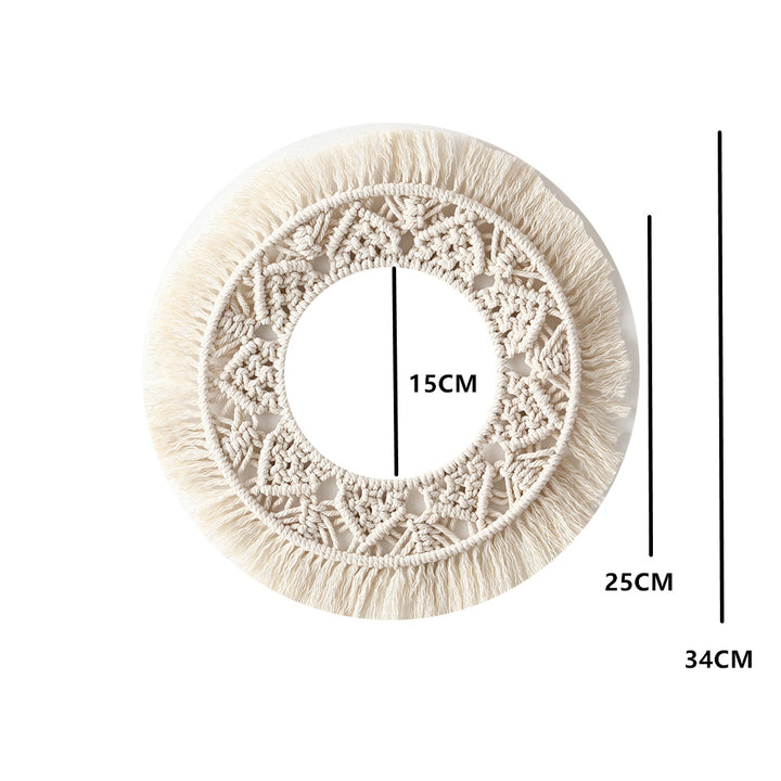 Bohemian Macrame Wall Mirror Kalsten