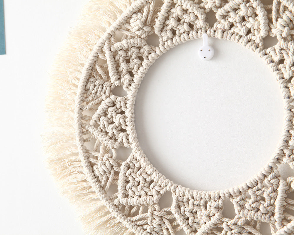 Bohemian Macrame Wall Mirror Kalsten