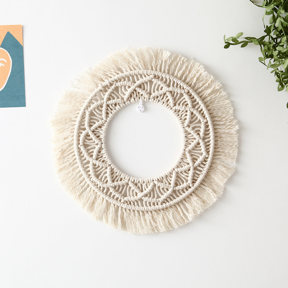 Bohemian Macrame Wall Mirror Kalsten