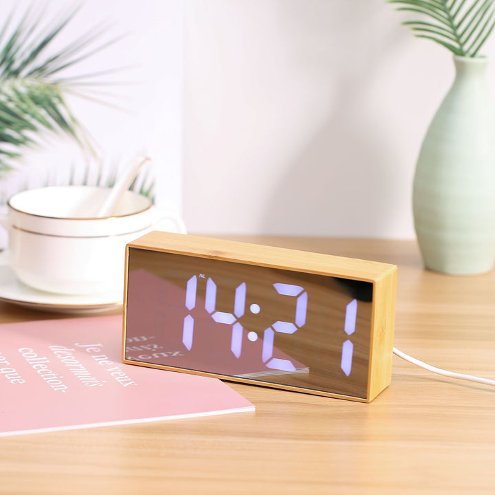 Digital Wooden Alarm Clock Kalsten