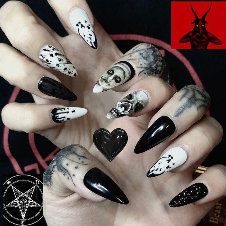 Creative Nail Art in Gothic Style Kalsten