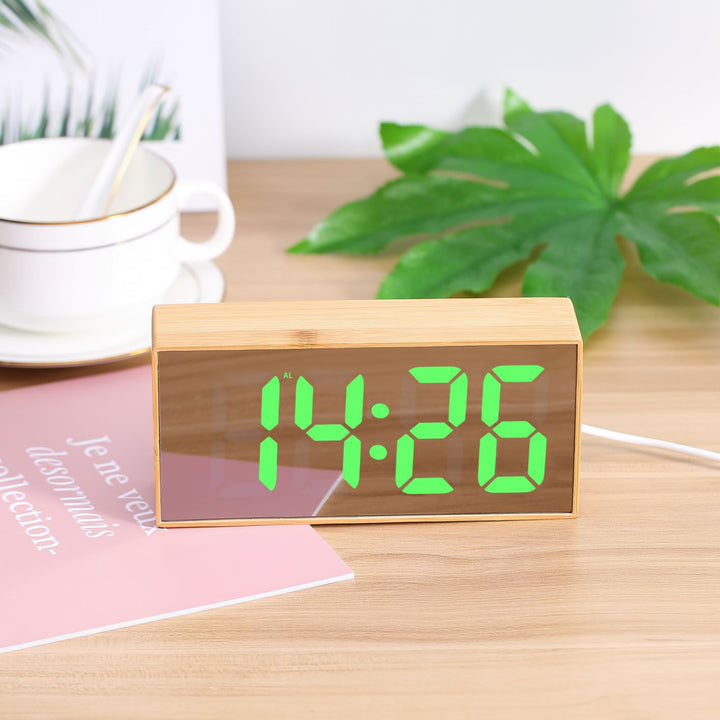 Digital Wooden Alarm Clock Kalsten