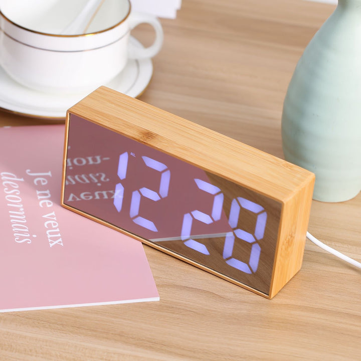 Digital Wooden Alarm Clock Kalsten