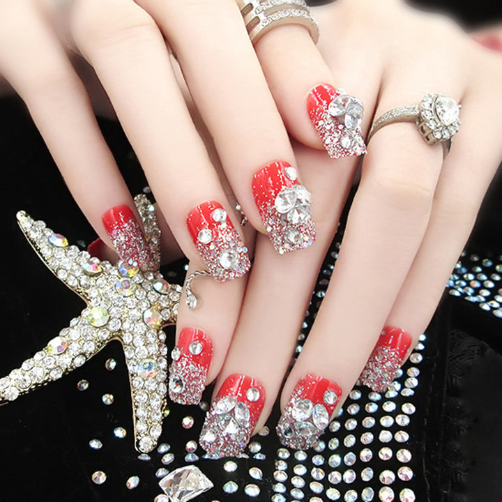 Artificial nails with delicate floral decorations Kalsten