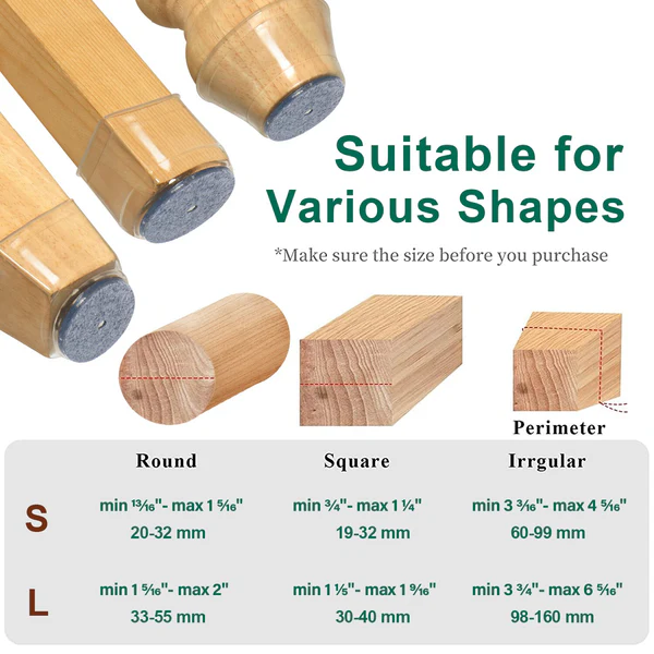 Kalsten | Chair Leg Floor Protectors (8 Pcs)