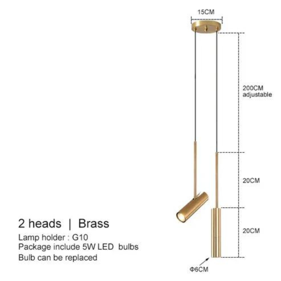 Elegant LED Pendant Lamp for Atmospheric Bedrooms – 15m² Noxord