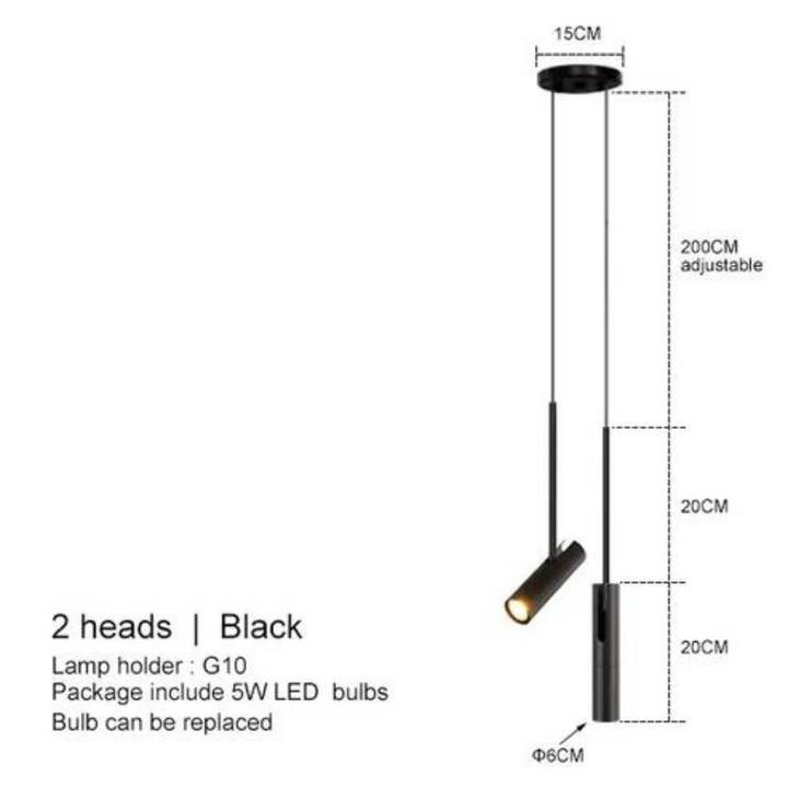 Elegant LED Pendant Lamp for Atmospheric Bedrooms – 15m² Noxord