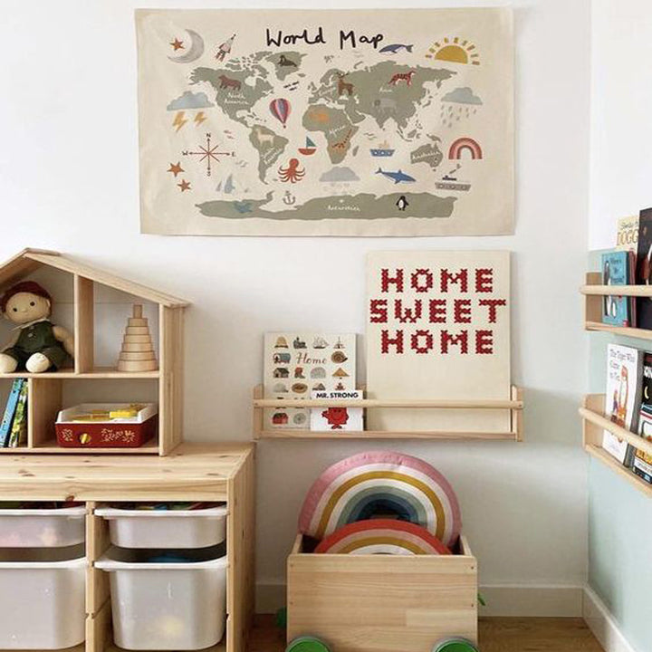 Educational Alphabet Fabric Wall Tapestry