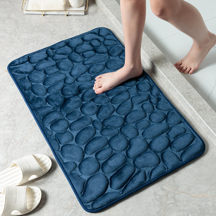 Textured Memory Foam Bath Mat Kalsten
