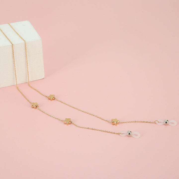 Adjustable Gold Beaded Eyewear Chain Kalsten