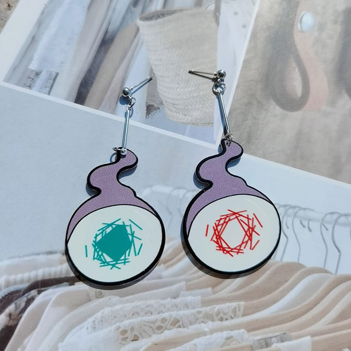 Playful Potion Bottle Dangle Earrings Kalsten