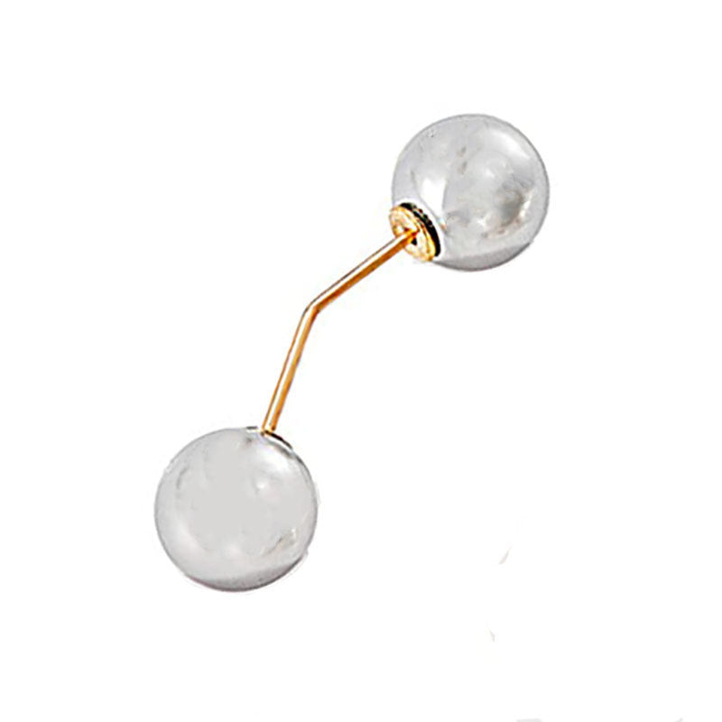 Modern Geometric Double Ball Brooch Kalsten