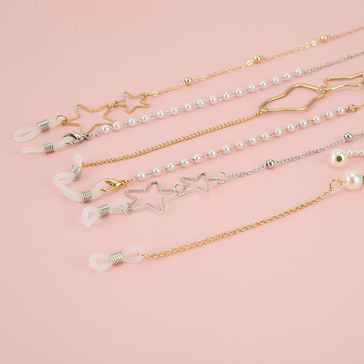 Star-Aligned Beaded Eyewear Chain Kalsten