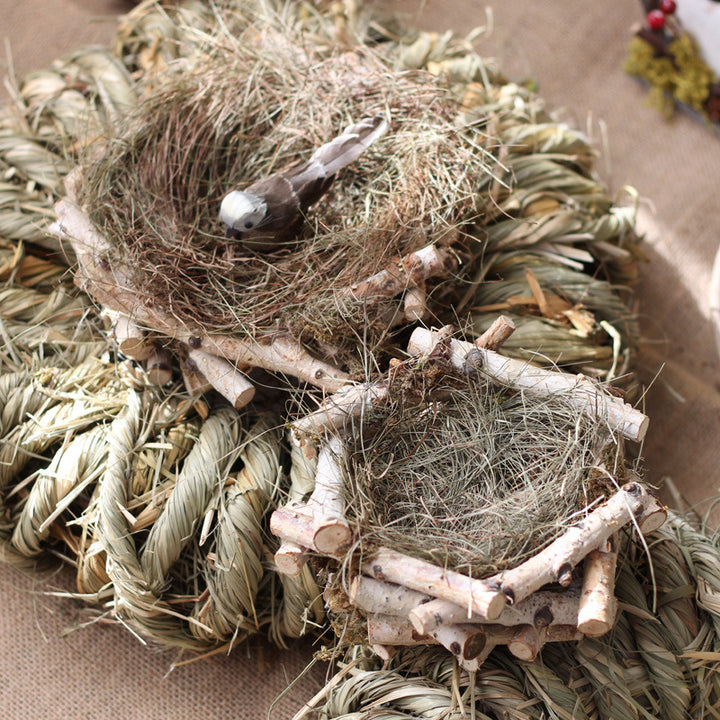 Decorative natural basket made of birch wood Kalsten