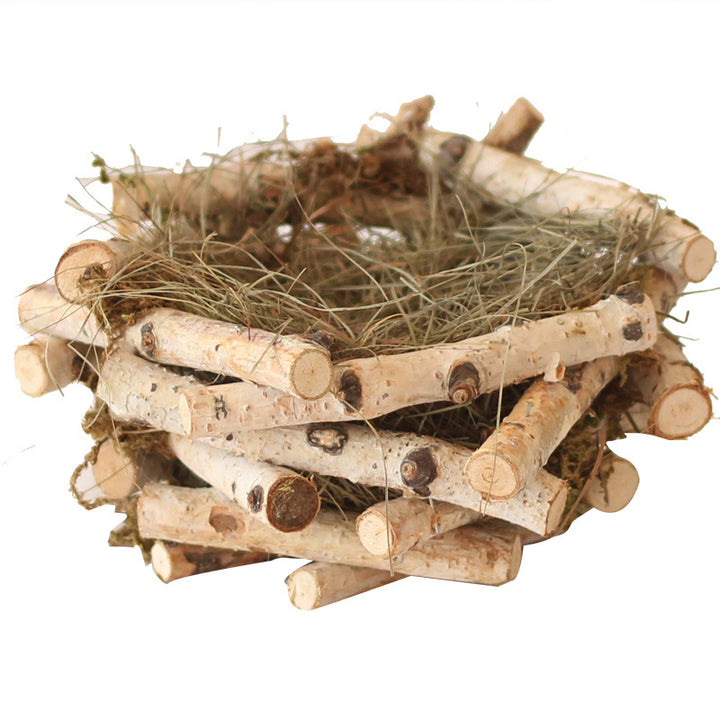Decorative natural basket made of birch wood Kalsten