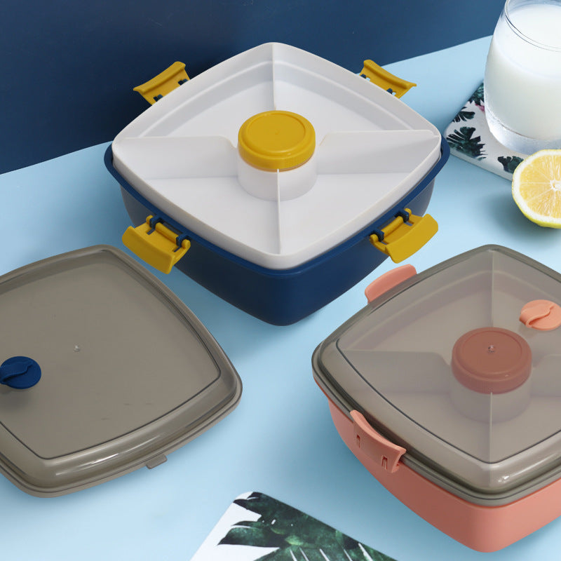 Multi-Sectional Meal Prep Container with Airtight Lids