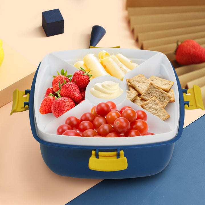 Multi-Sectional Meal Prep Container with Airtight Lids