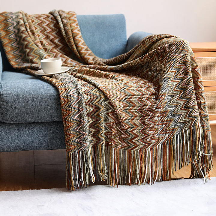 Ladies Zigzag Pattern Blanket Kalsten