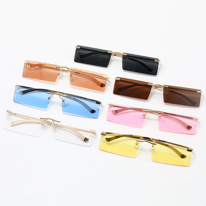 Women's fashionable sunglasses with a narrow, rectangular frame Kalsten