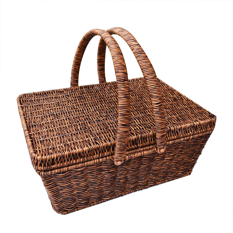 Handcrafted Woven Storage Basket with Lid Kalsten 1789539601