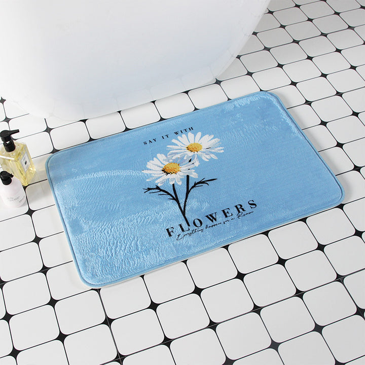 Contemporary Striped Bathroom Mat Kalsten
