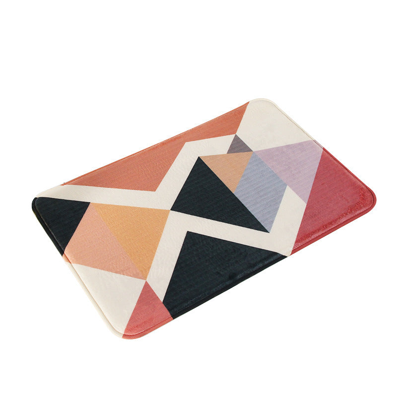 Contemporary Striped Bathroom Mat Kalsten