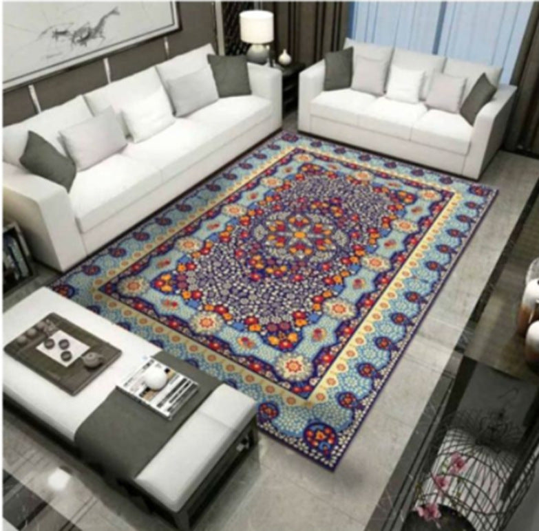 Marble-Patterned Area Rug Kalsten