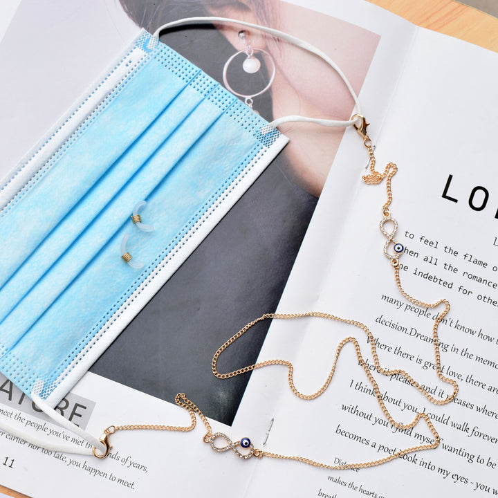 Elegant Eyewear Chain with Protective Charm Kalsten