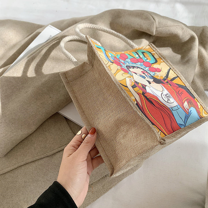 Artistic Illustrated Canvas Tote