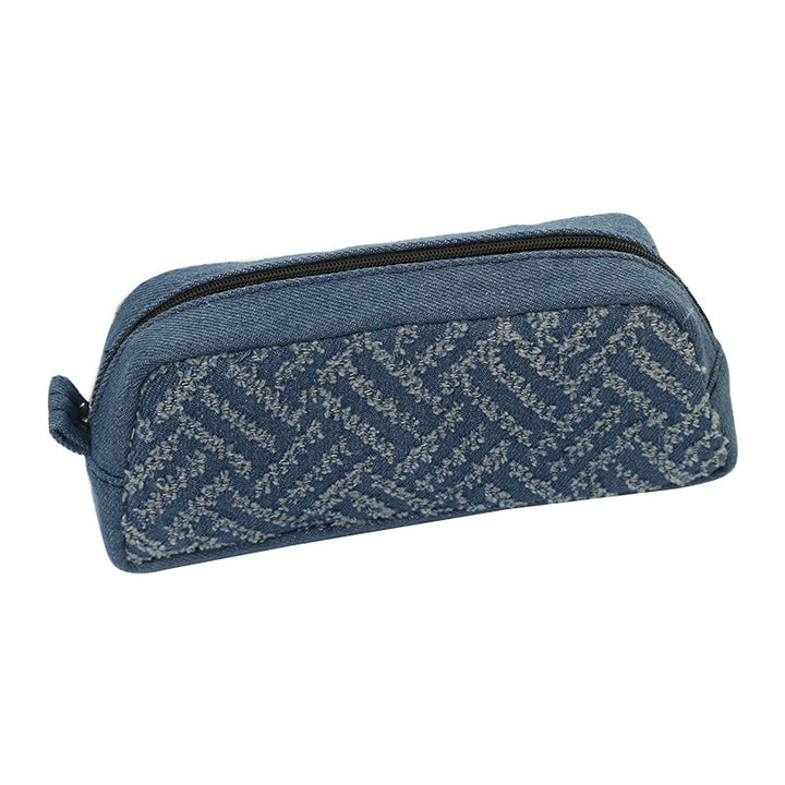 Denim Textured Pencil Case
