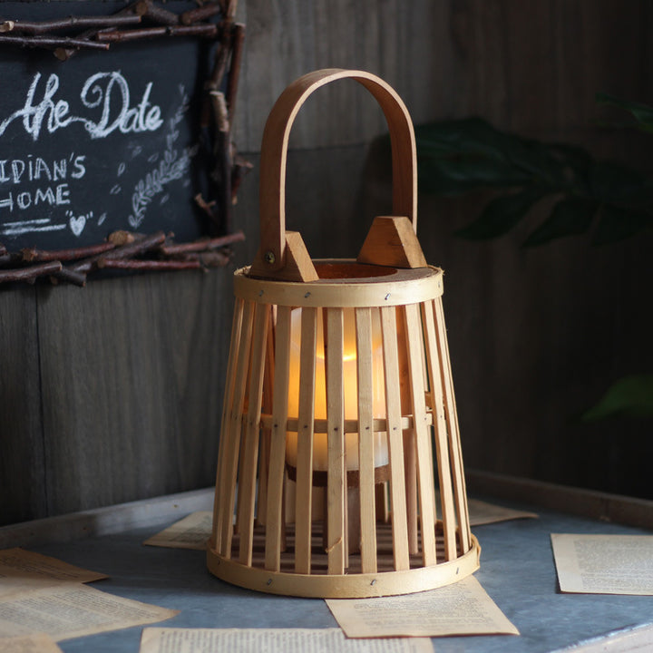 Handcrafted wooden lantern Kalsten