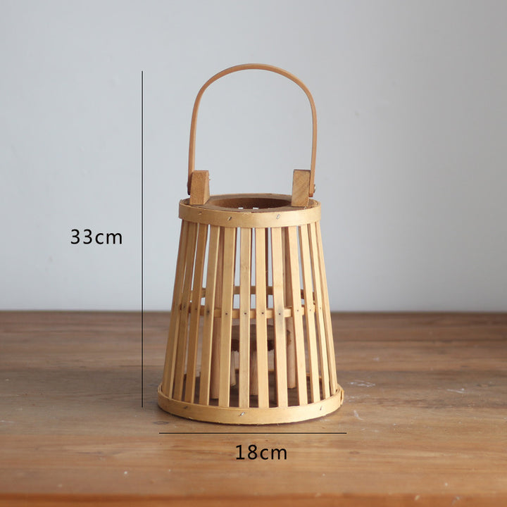 Handcrafted wooden lantern Kalsten