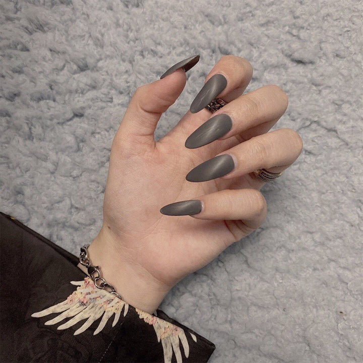 Elegant Stiletto Nails with Matte Finish Kalsten