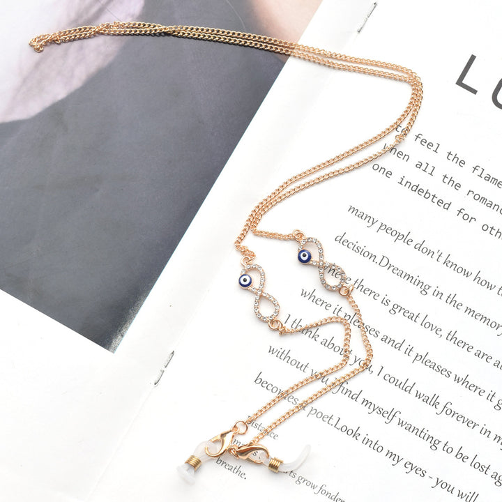 Elegant Eyewear Chain with Protective Charm Kalsten
